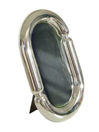 Specchio Da Appoggio Argento Sky Decorazione Per La Casa 30Cm