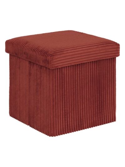 Faltbarer Pouf Déco Arum Rot 38X38Cm