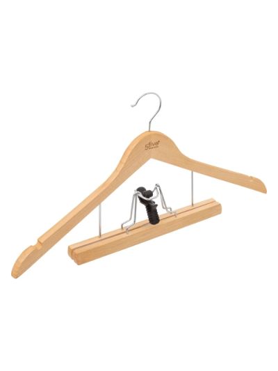 Cintre En Bois Pour Costume Homme 44X24Cm