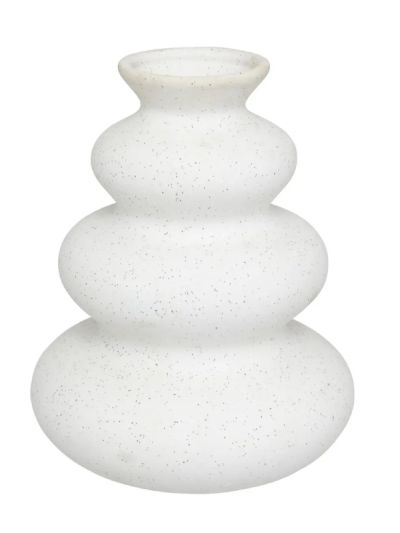 Vase Décoratif Olme Céramique Blanche 20Cm