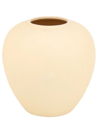 Vase Décoratif Rily Céramique Beige 22Cm