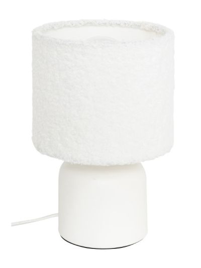 Lampada Déco Bona Effetto Teddy Bianco 14X22Cm