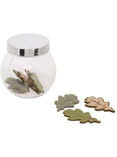 Weihnachts-Crativekraft Dose Mit 9 Eichenblättern 