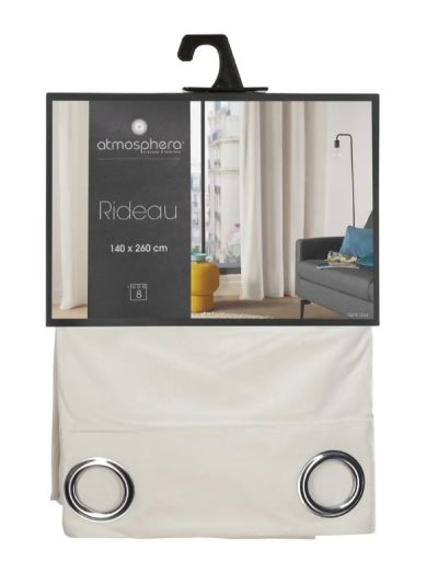 Tenda Déco Lilou Color Avorio 140X260Cm