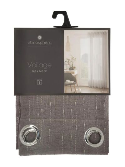 Tende Déco Anissa Color Grigio 140X240Cm