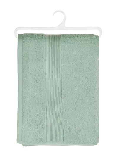 Telo Doccia In Cotone Color Celadon 70X130Cm