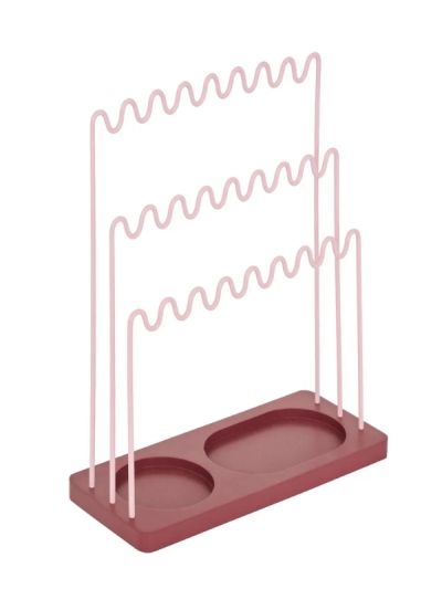 Porta Gioielli In Legno E Metallo Cheri Decorazione Per La Casa 23X30Cm