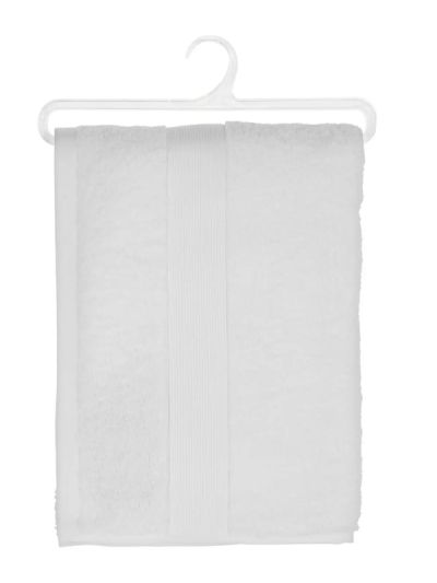 Telo Doccia In Cotone Bianco 70X130Cm