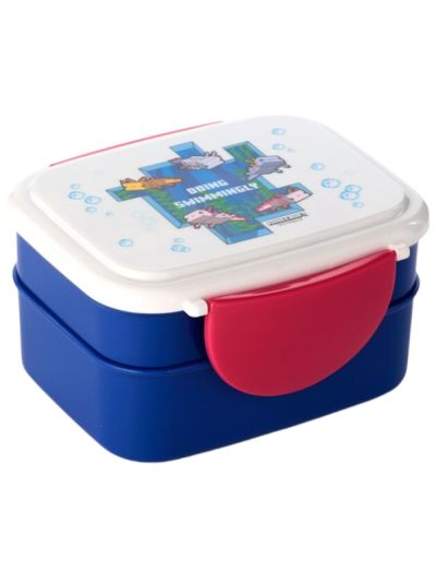 Boîte À Lunch Kawaii Avec Couverts Et Fermeture À Clip Minecraft 10X15Cm