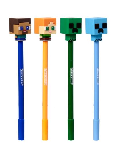Penna Cancellabile Inkredible Con Copri Penna Minecraft - Assortito