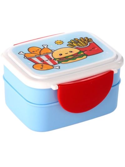 Boîte À Lunch Kawaii Avec Couverts Et Fermeture À Clip 10X15Cm