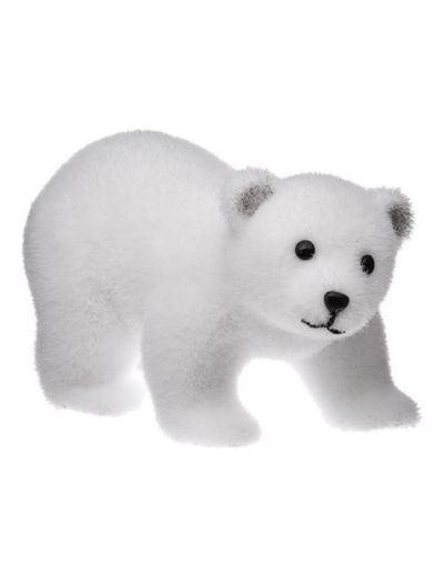 Kleiner Weißer Bär 21Cm - Weihnachtsdeko