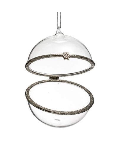 Zu Öffnende Glaskugel 80Mm - Weihnachtsdeko