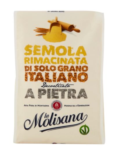 LA MOLISANA Semola Rimacinata Di Grano Duro Decorticato A Pietra 1Kg