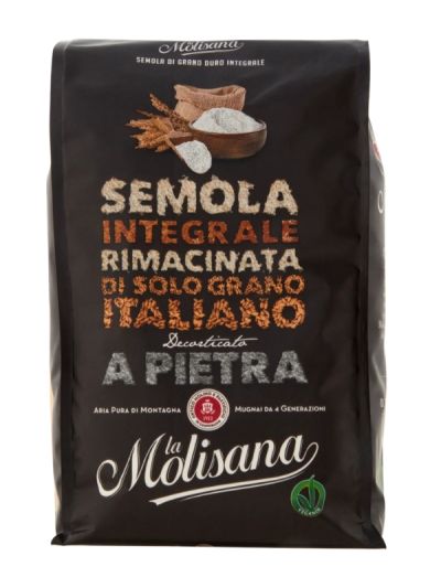 LA MOLISANA Semola Integrale Rimacinata Grano Decorticato A Pietra 1Kg