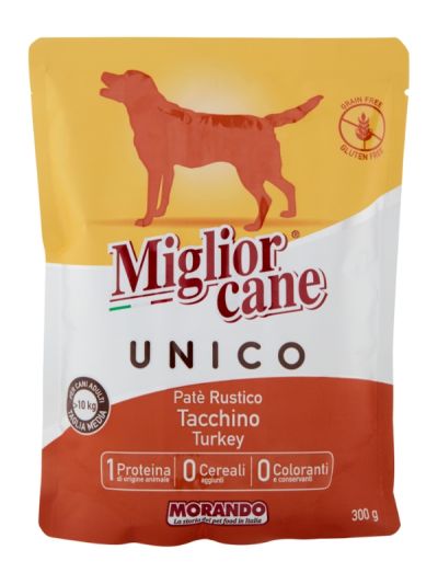 MIGLIOR CANE Unico Pâté Rustique Dinde 300G