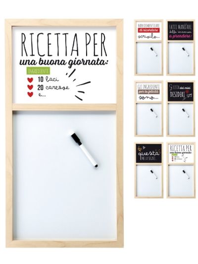 Lavagna Magnetica Con Penna 31X60Cm - Assortito