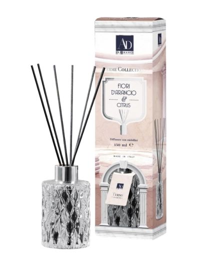 Diffusore Di Fragranza Con Midollini Fiori D'Arancio E Citrus 150Ml
