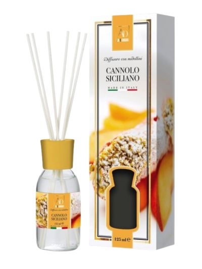 Diffusore Di Fragranza Con Midollini Cannolo Siciliano 125Ml