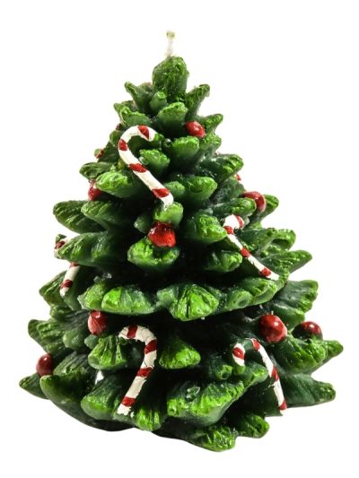 Candela Natalizia A Forma Di Albero 10Cm