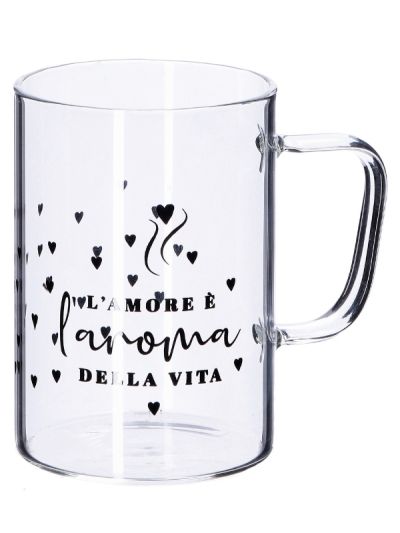 Tazza In Vetro Borosilicato 220Ml 