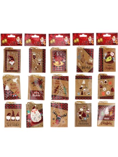  Set Mit 12 Weihnachtsgrußkarten 7X9Cm - Sortiert