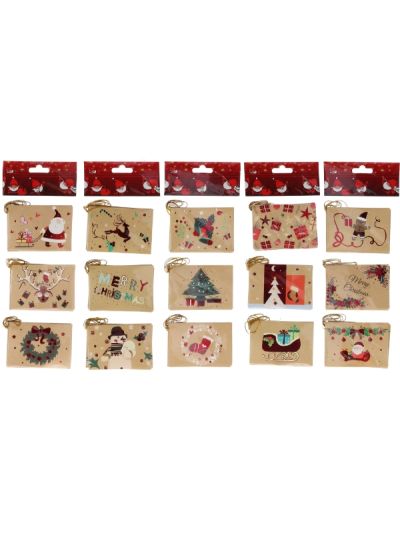  Set Mit 12 Weihnachtsgrußkarten 7X9Cm - Sortiert