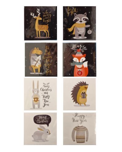 Carry The Merry Grußkarten - 8 Stücke