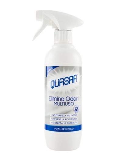 QUASAR Detergente Spray Elimina Odori Multiuso 500Ml