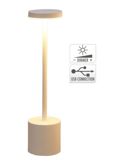 Lampada Da Tavolo Touch Bianco 8X34Cm