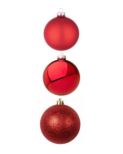 Rote Weihnachtskugel Aus Kunststoff 120Mm - Weihnachtsdekoration