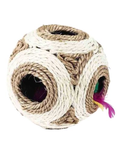 Gioco Per Gatti Palla In Corda Con Gioco 12Cm
