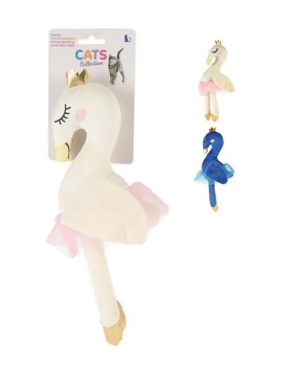 Gioco Per Gatti Cigno Peluche 34Cm - Assortito