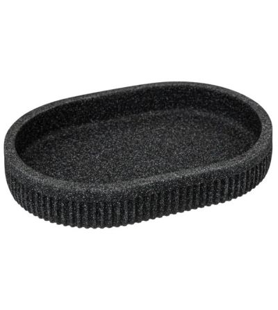 Porta Sapone Onyx Per Il Bagno Grigio 13.6X9.8X2.3Cm