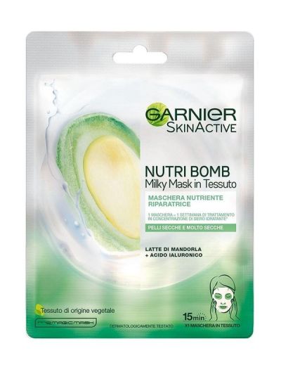 GARNIER Maschera In Tessuto Nutri Bomb Nutriente E Riparatrice 28G