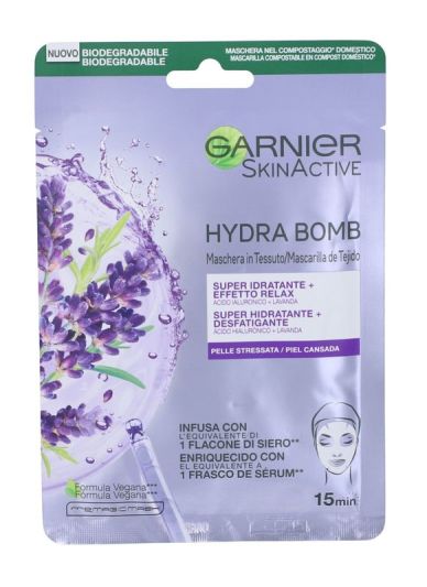 GARNIER Maschera In Tessuto Hydra Bomb Super Idratante Effetto Relax 32G
