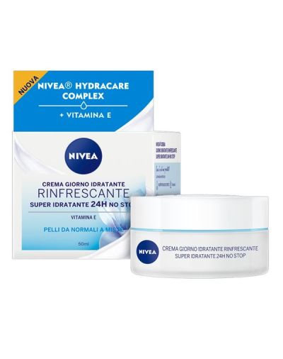 NIVEA Crema 24H Idratazione Rinfrescante 50Ml