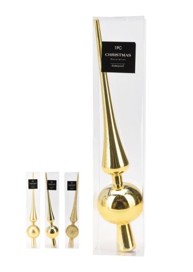 Christbaumkrone Gold 27Cm - Sortiert