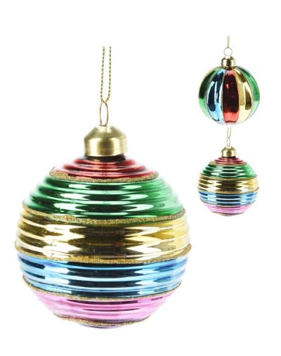 Weihnachtskugeln Aus Glas Rainbow 8Cm - Sortiert