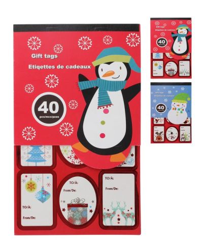 Weihnachts-Kraft-Accessoire Selbstklebende Paketverschlüsse 40 Stücke - Sortiert