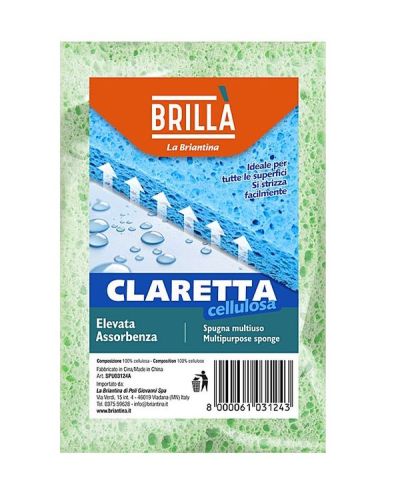 Spugna Claretta Celulosa 14X9Cm