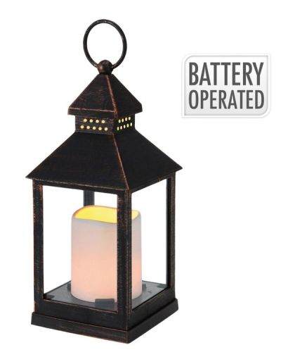 Lanterna Natalizia Con Luce Led 23Cm