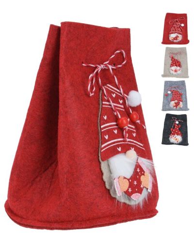 Weihnachts-Accessoire Filztasche Mit Wichtelmotiv 14Cm - Sortiert