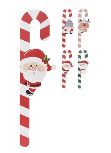 Decorazione Natalizia Candycane In Legno 53Cm - Assortito