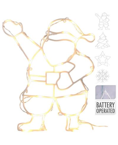 Weihnachtsdeko Themenfigur Mit 24 Warmweissen Leds 42Cm - Sortiert