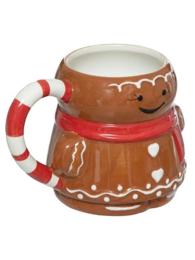 Tisch-Accessoire Für Weihnachten Becher In Form Eines Gingermanns 30Cl