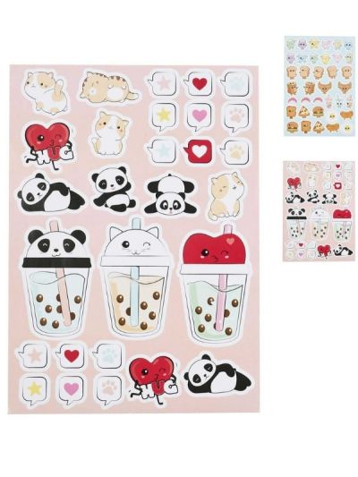  Adesivi Kawaii - Assortito