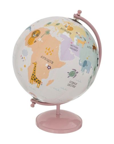 Globe Déco En Métal Pour Enfants   28X22Cm