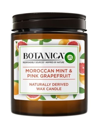 AIR WICK Botanica Bougie Parfumée Menthe Et Pamplemousse 205G