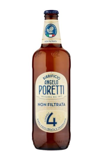 PORETTI Birra 4 Luppoli Non Filtrata 3X330Ml 5% Vol